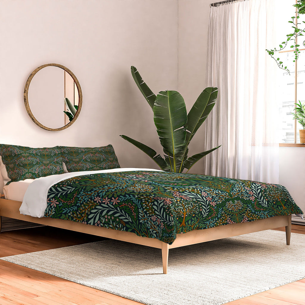 Marta Barragan Camarasa Enchanted Woodland Oasis Comforter