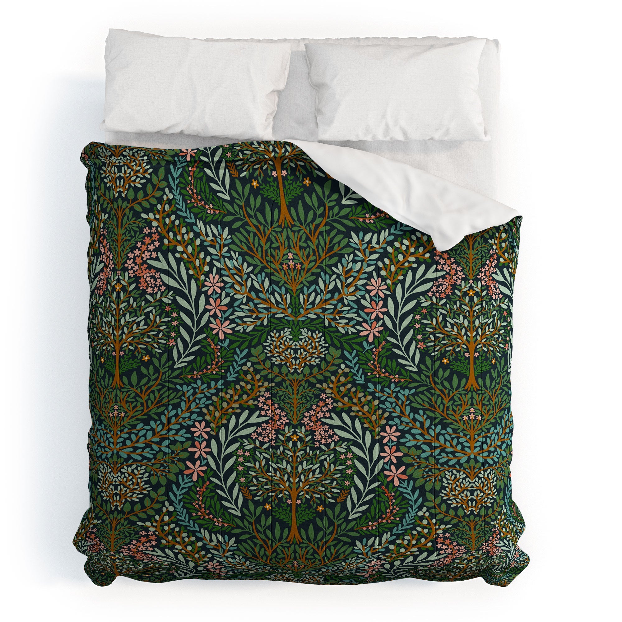 Marta Barragan Camarasa Enchanted Woodland Oasis Comforter