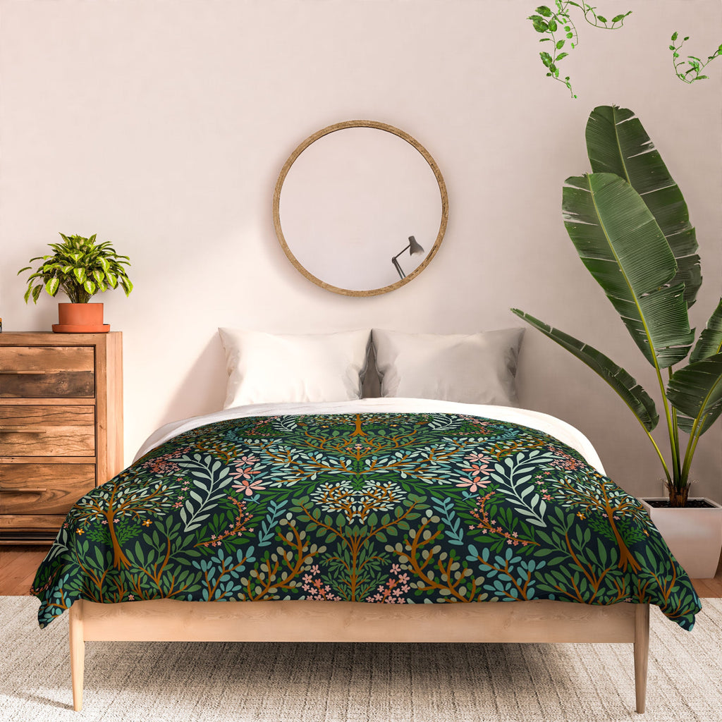 Marta Barragan Camarasa Enchanted Woodland Oasis Comforter