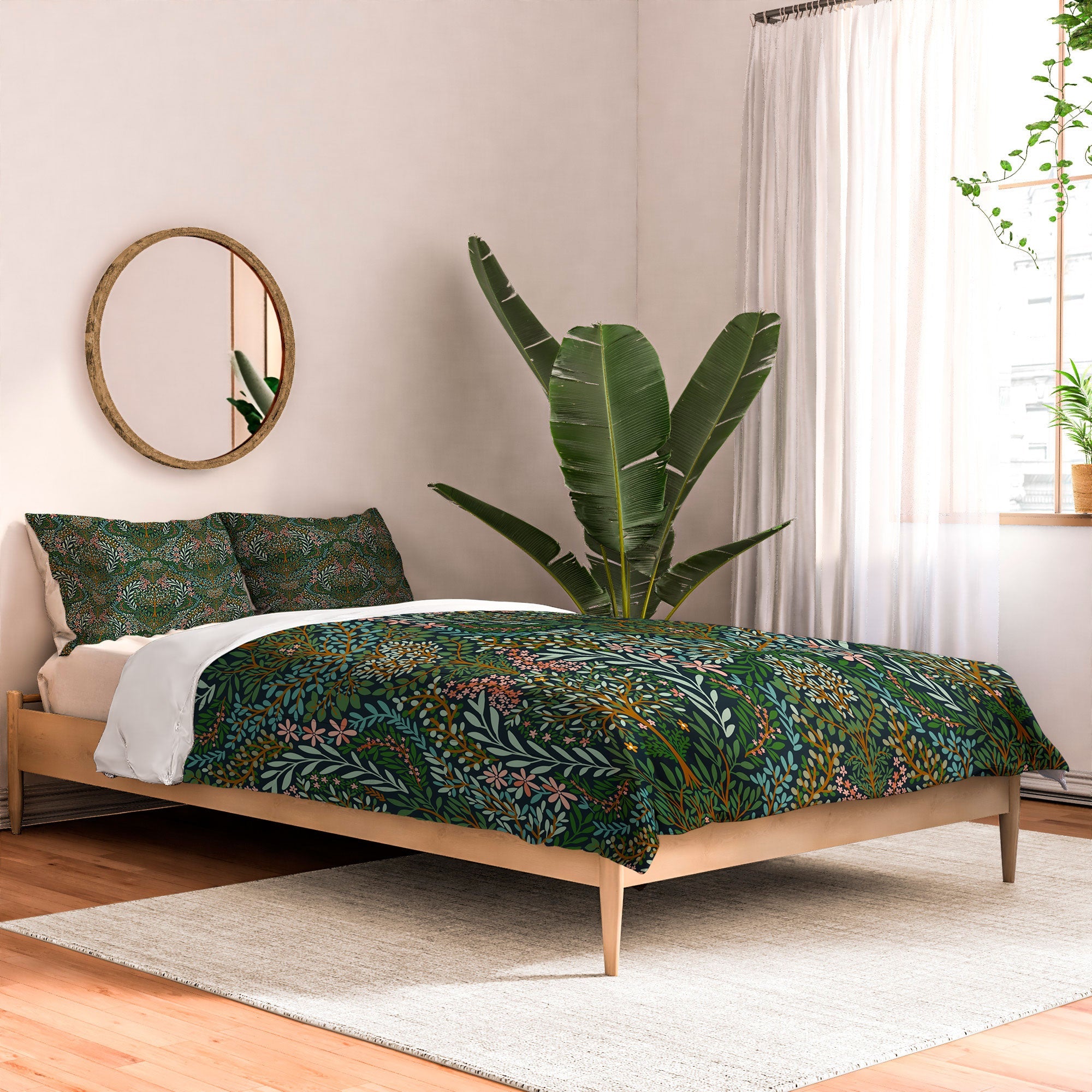 Marta Barragan Camarasa Enchanted Woodland Oasis Comforter