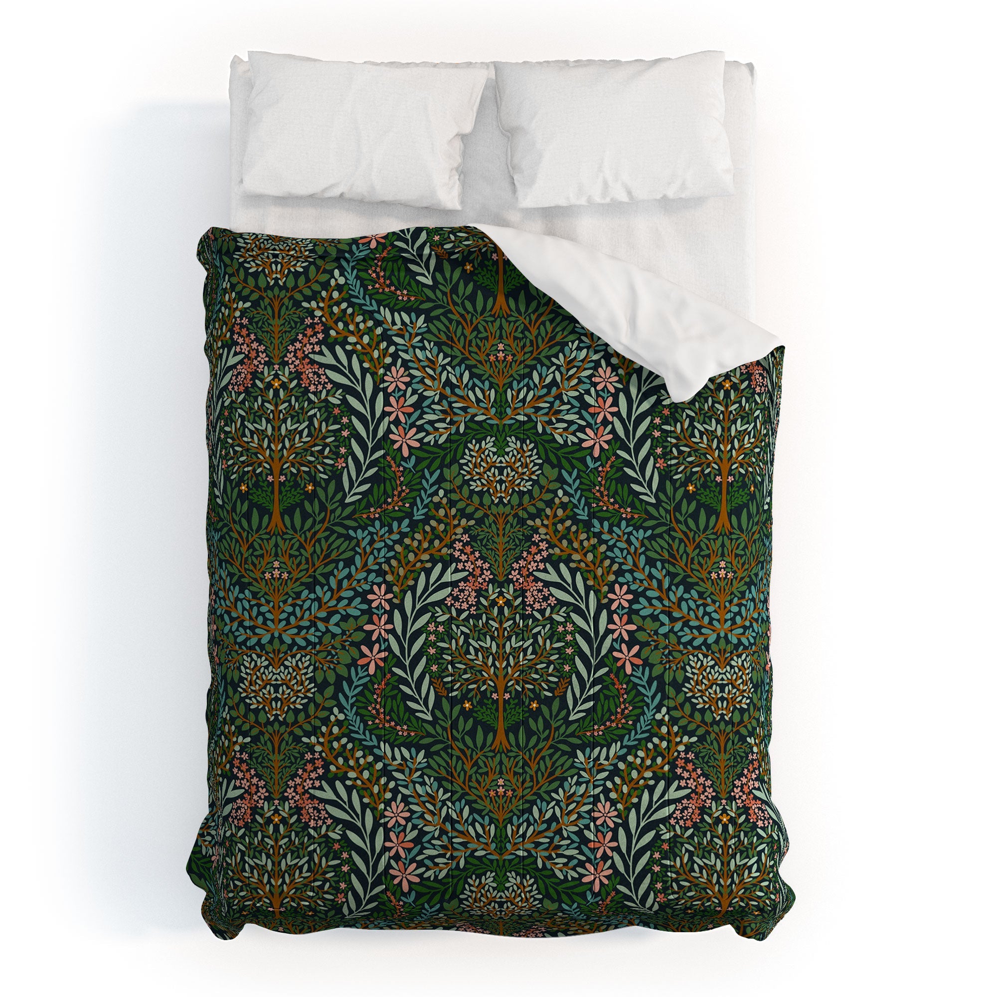 Marta Barragan Camarasa Enchanted Woodland Oasis Comforter