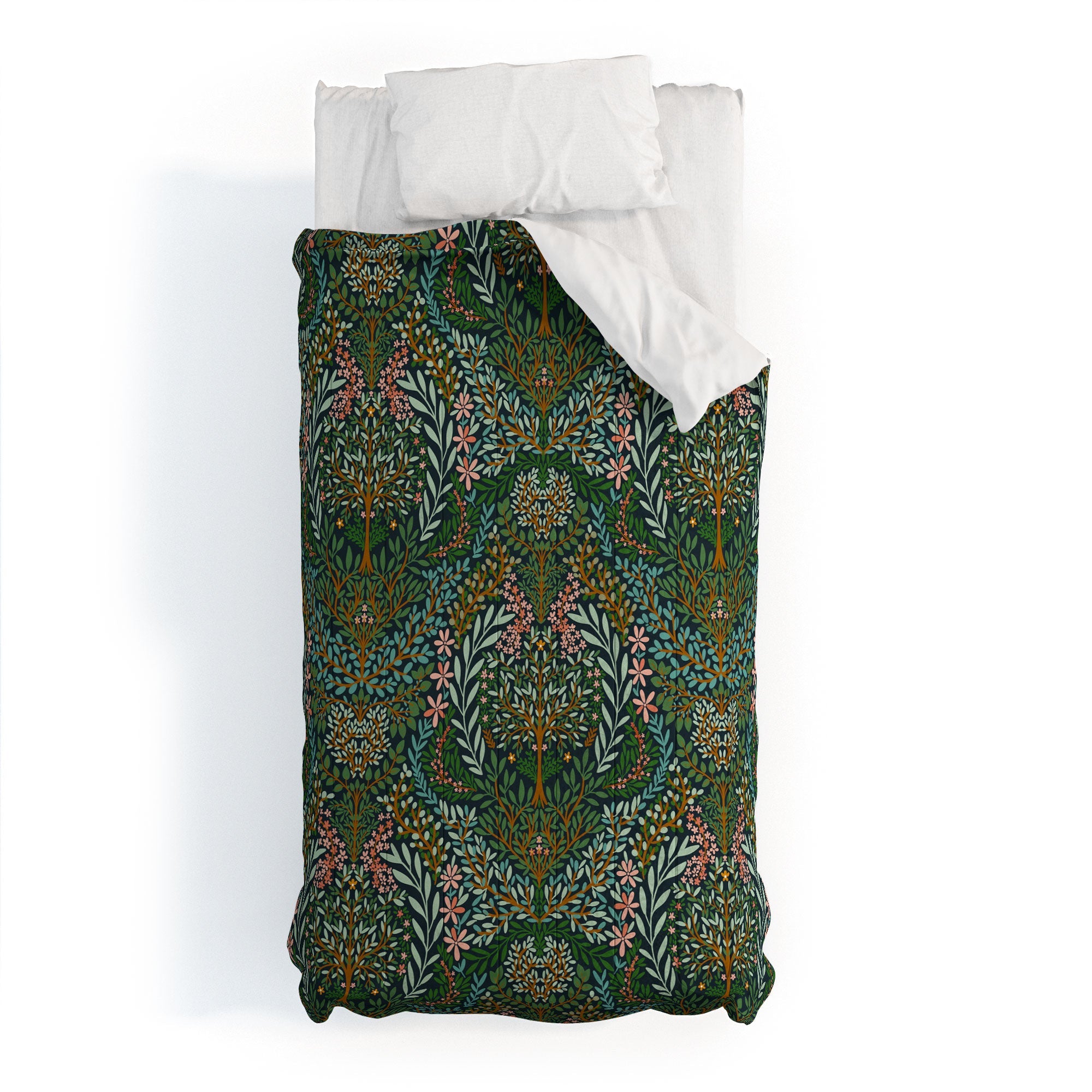 Marta Barragan Camarasa Enchanted Woodland Oasis Comforter