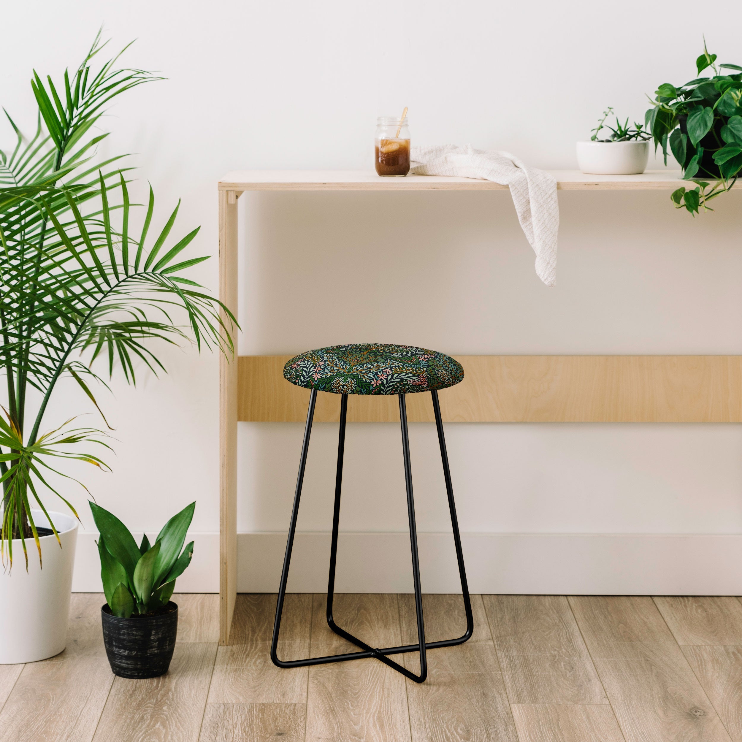 Marta Barragan Camarasa Enchanted Woodland Oasis Counter Stool