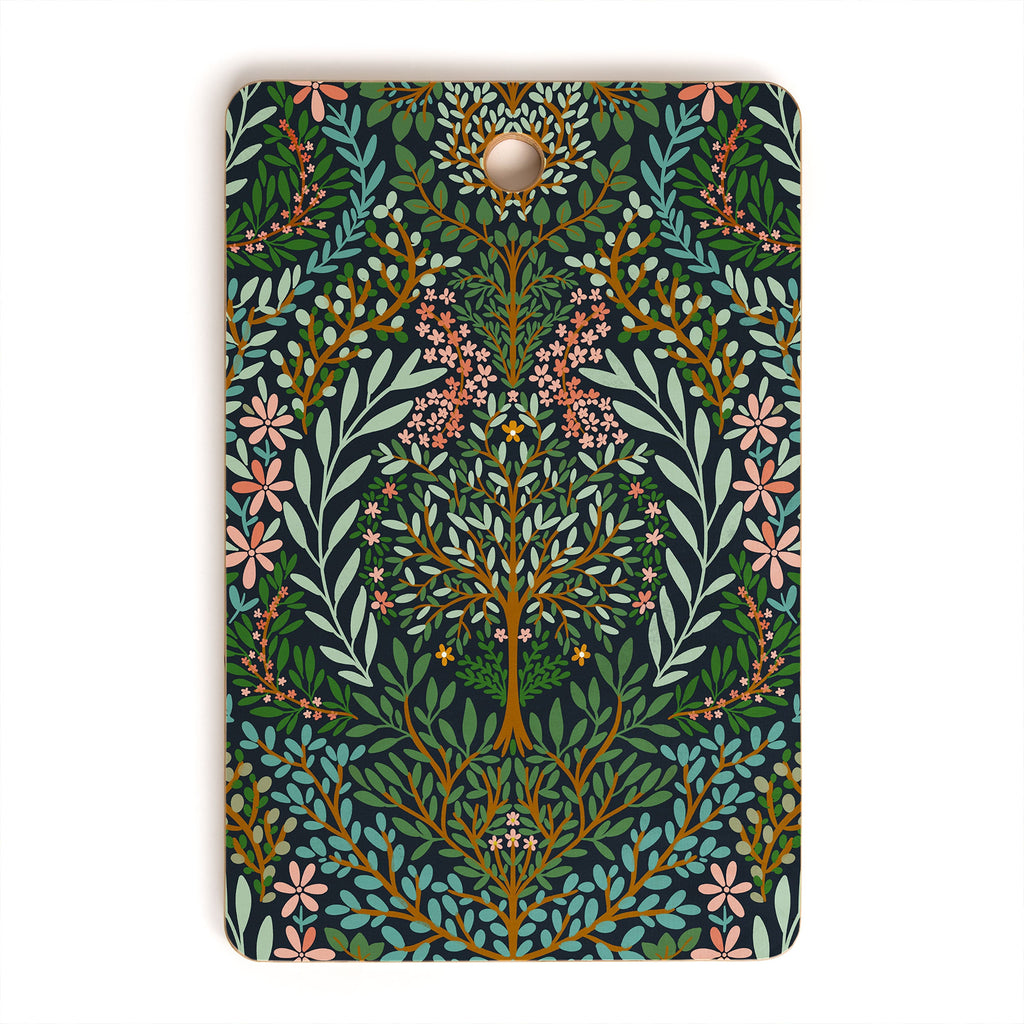 Marta Barragan Camarasa Enchanted Woodland Oasis Cutting Board Rectangle
