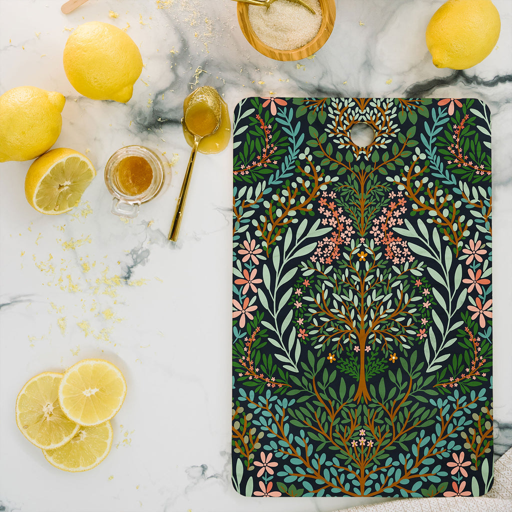 Marta Barragan Camarasa Enchanted Woodland Oasis Cutting Board Rectangle