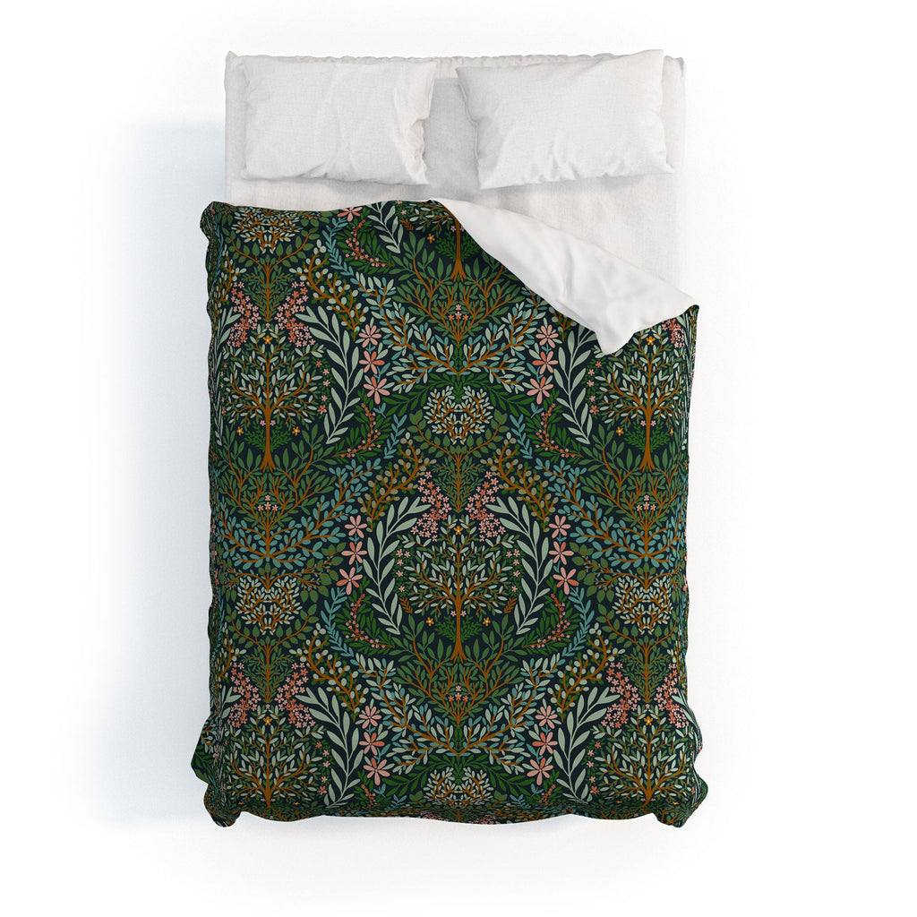 Marta Barragan Camarasa Enchanted Woodland Oasis Duvet Cover