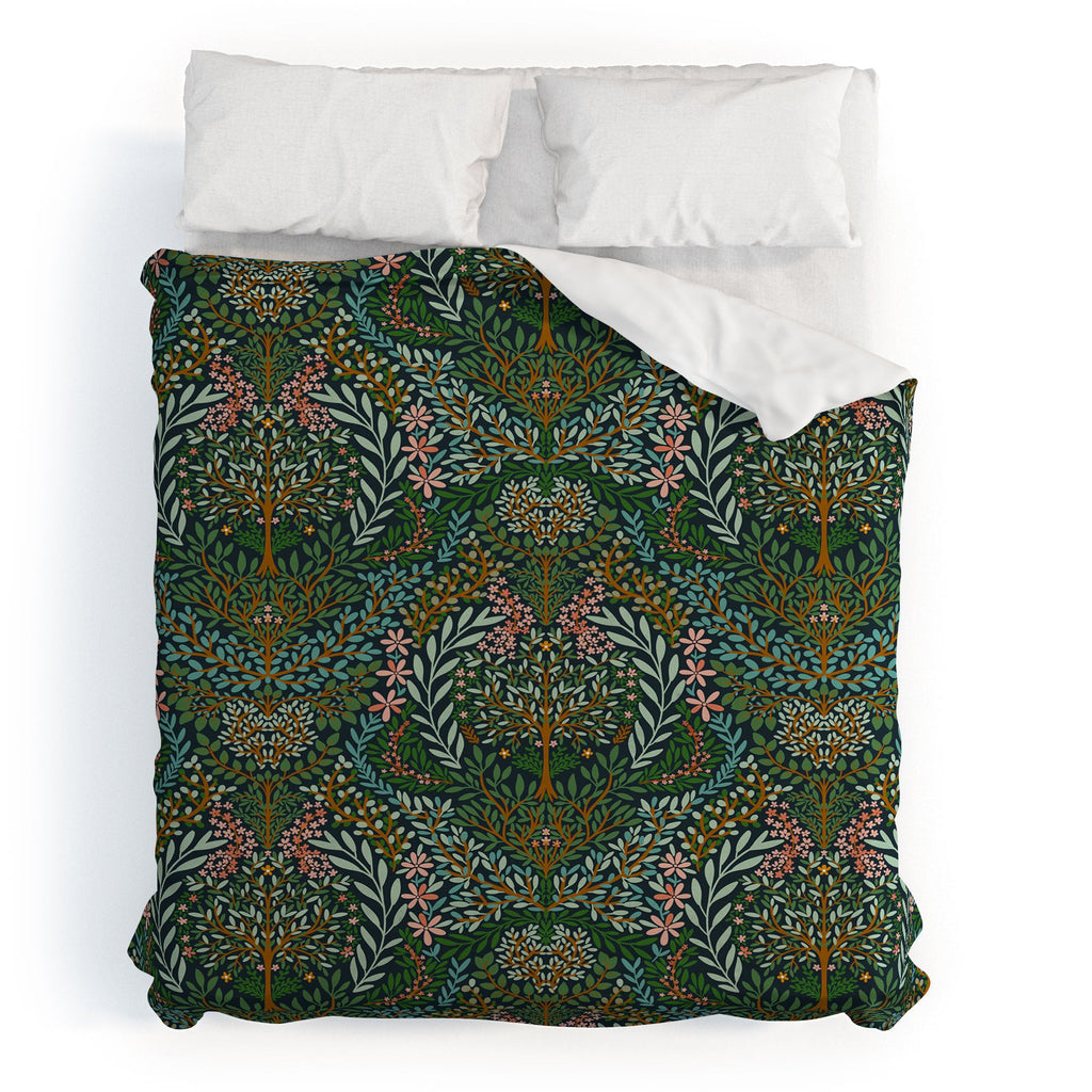 Marta Barragan Camarasa Enchanted Woodland Oasis Duvet Cover