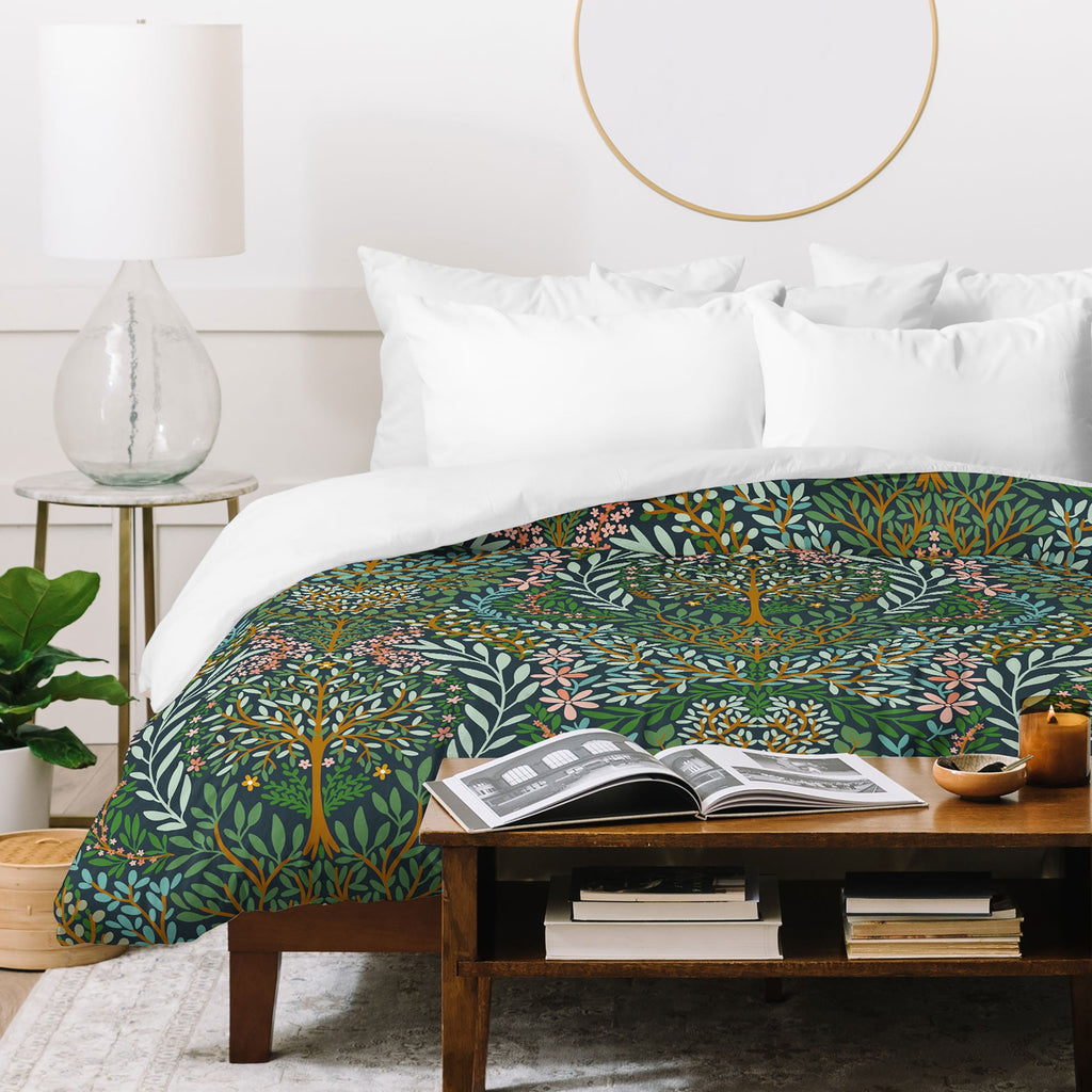 Marta Barragan Camarasa Enchanted Woodland Oasis Duvet Cover