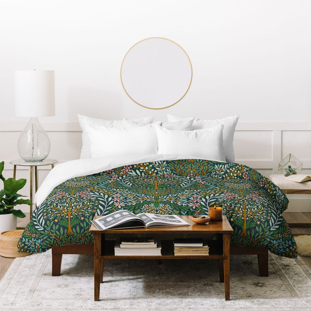 Marta Barragan Camarasa Enchanted Woodland Oasis Duvet Cover