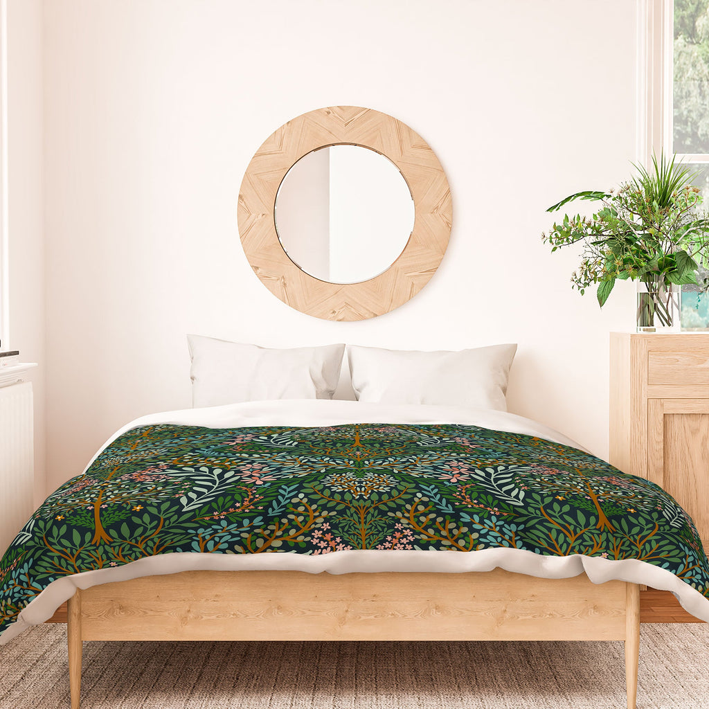 Marta Barragan Camarasa Enchanted Woodland Oasis Duvet Cover