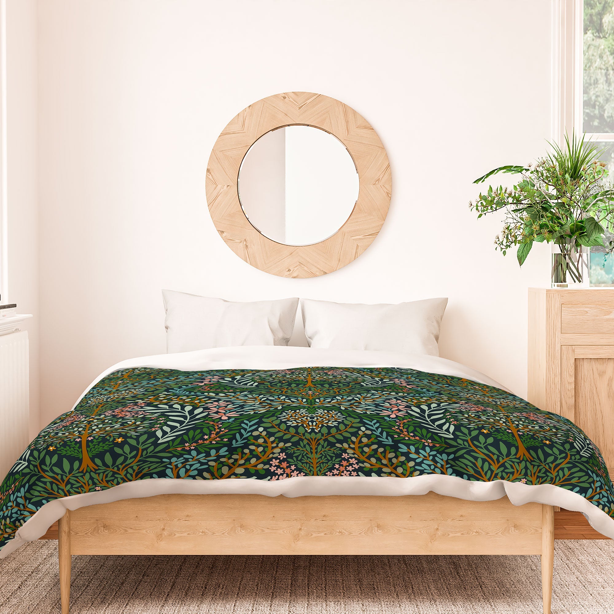 Marta Barragan Camarasa Enchanted Woodland Oasis Duvet Cover