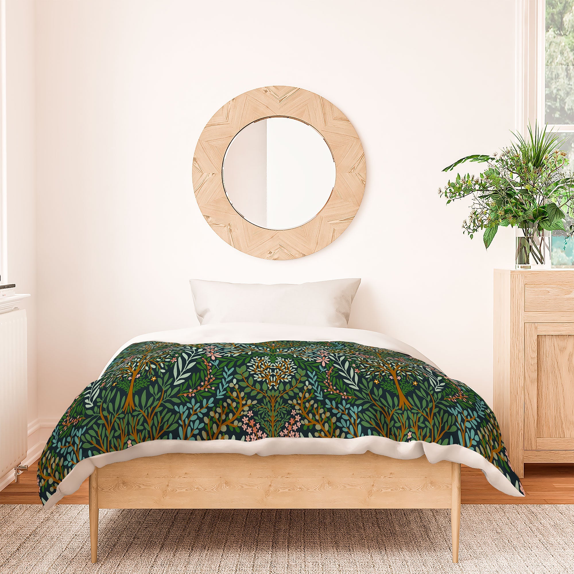 Marta Barragan Camarasa Enchanted Woodland Oasis Duvet Cover