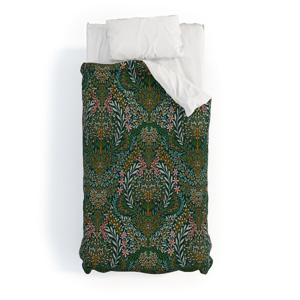 Marta Barragan Camarasa Enchanted Woodland Oasis Duvet Cover