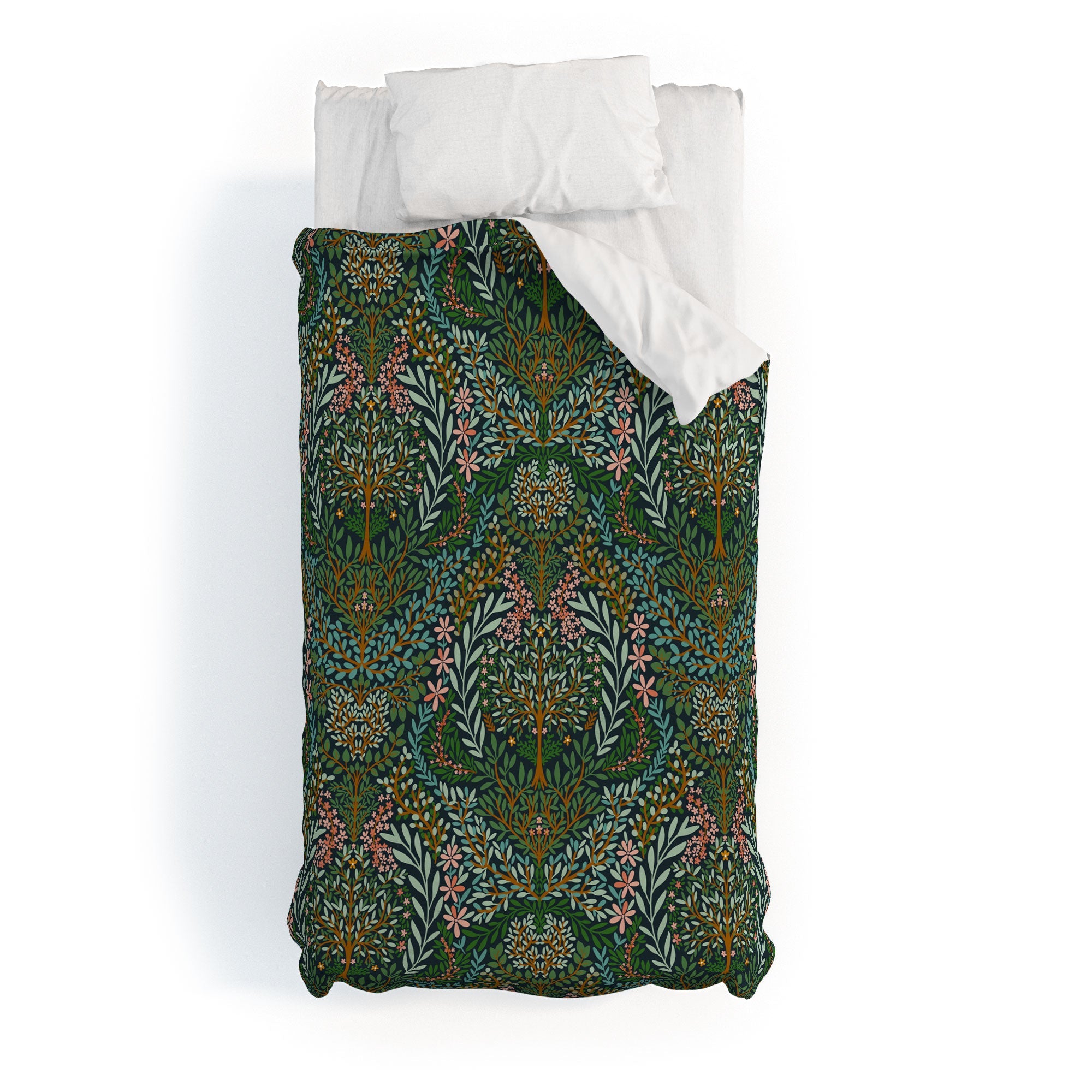 Marta Barragan Camarasa Enchanted Woodland Oasis Duvet Cover