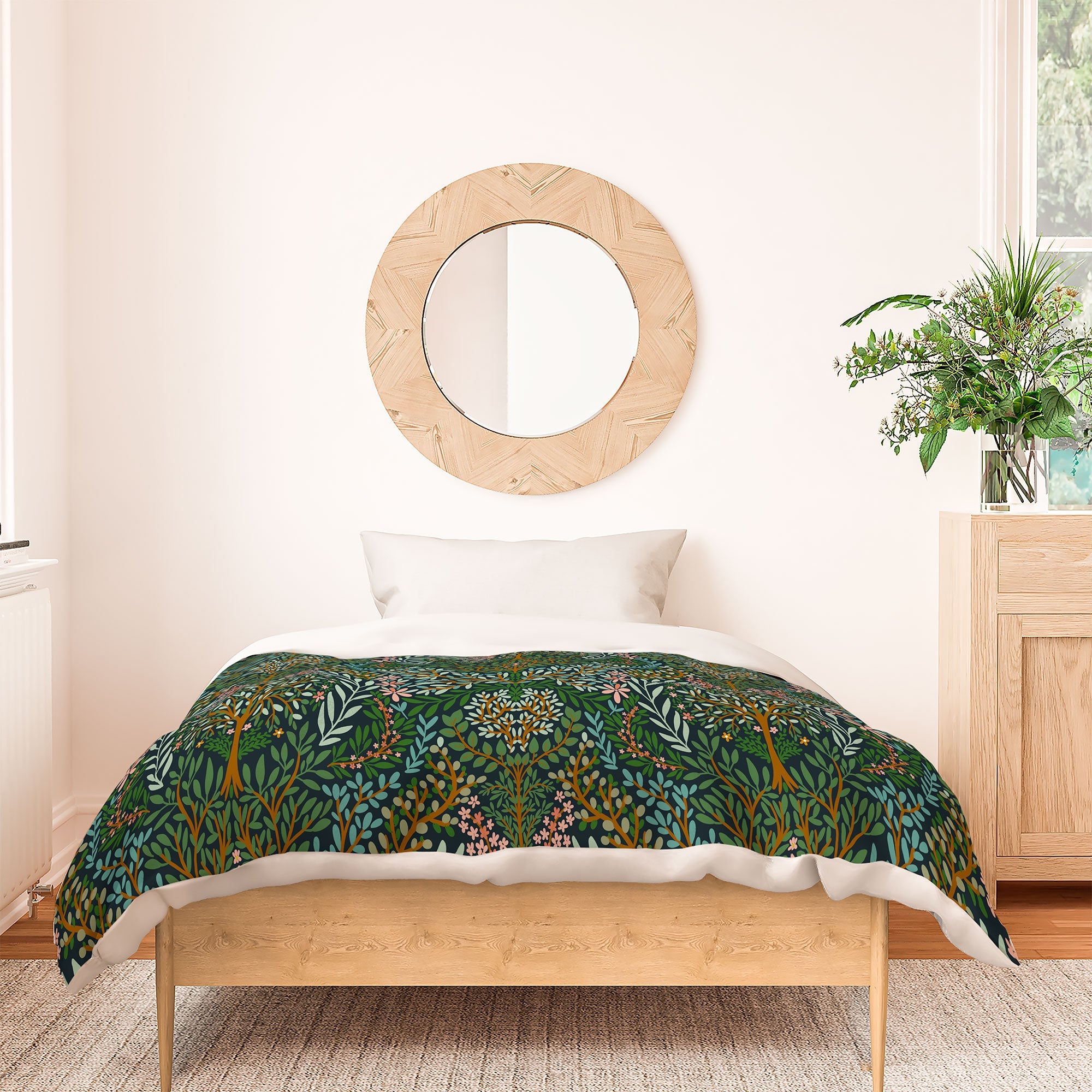 Marta Barragan Camarasa Enchanted Woodland Oasis Duvet Cover
