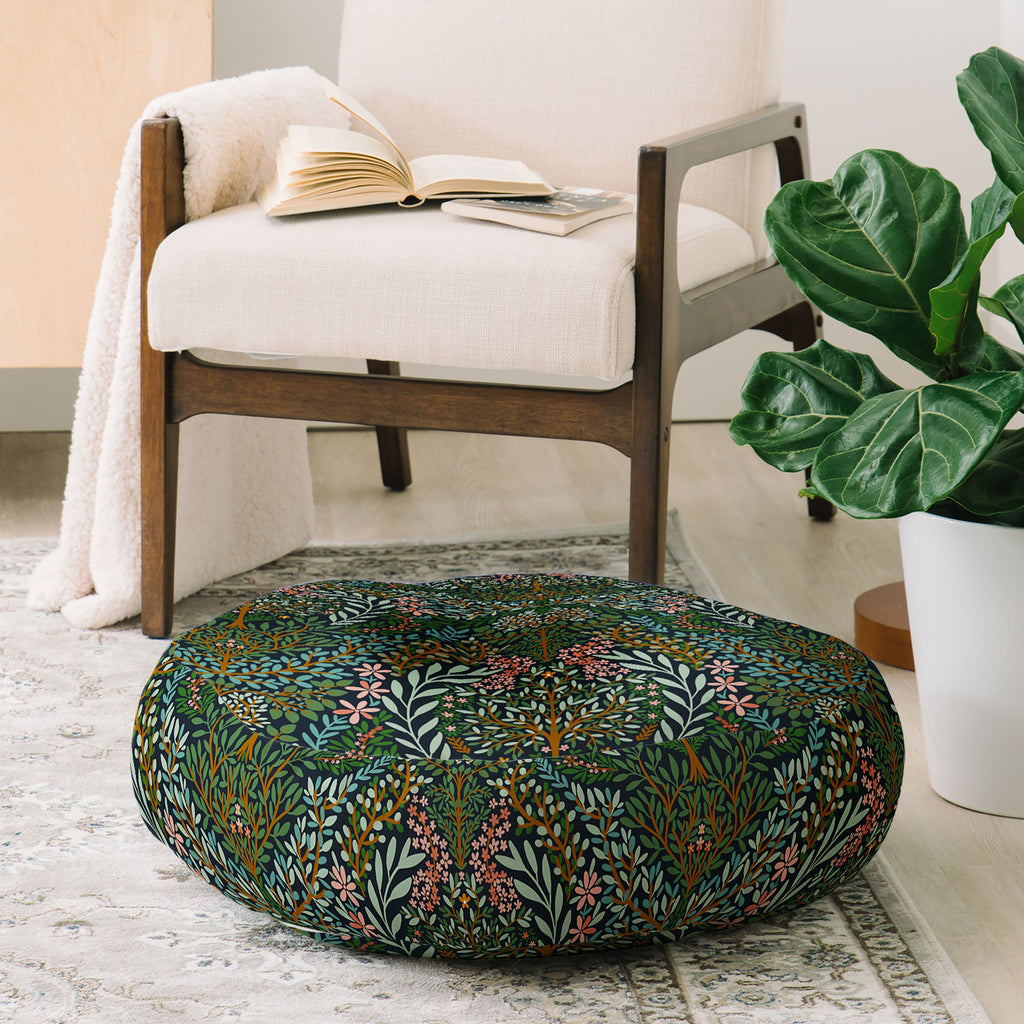 Marta Barragan Camarasa Enchanted Woodland Oasis Floor Pillow Round