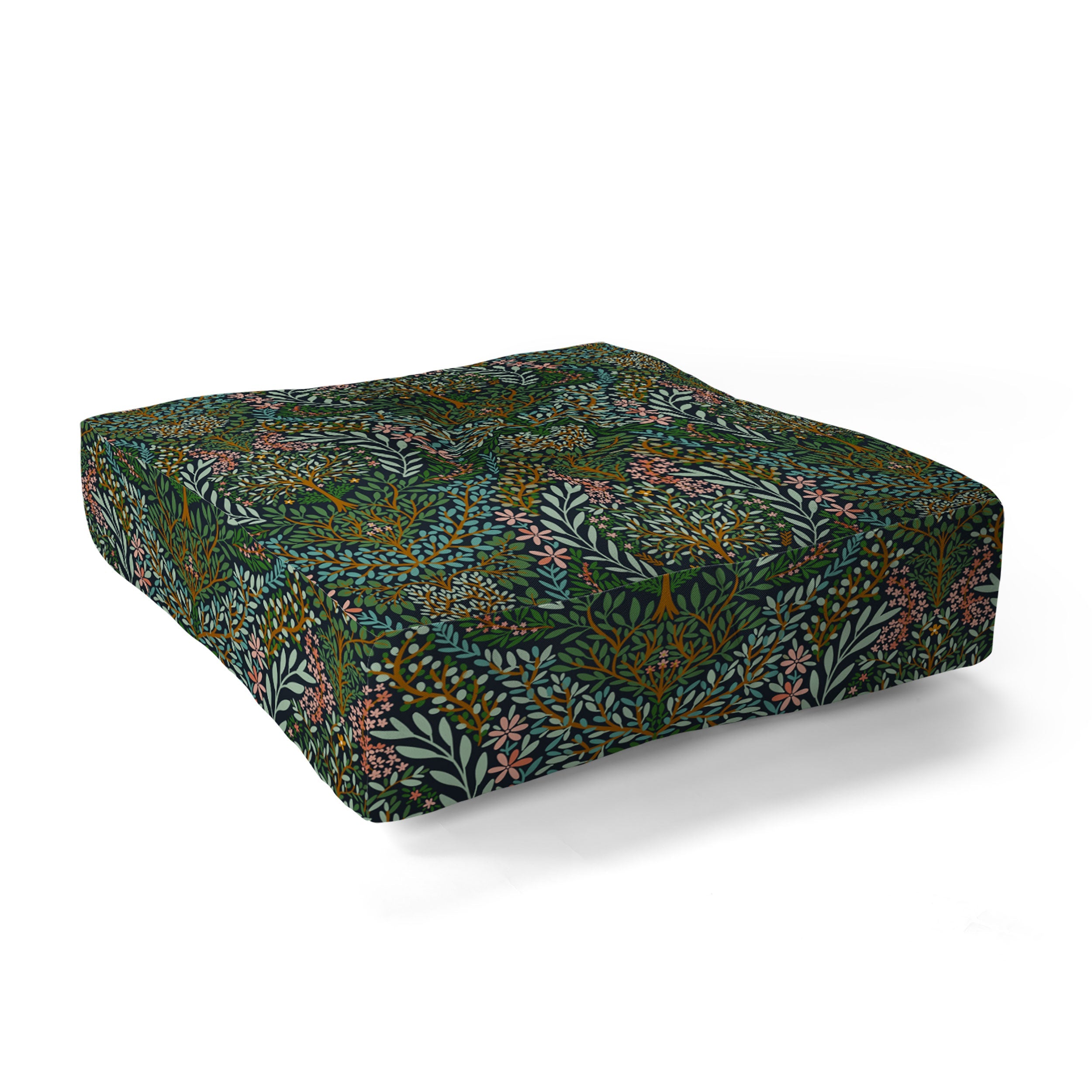 Marta Barragan Camarasa Enchanted Woodland Oasis Floor Pillow Square