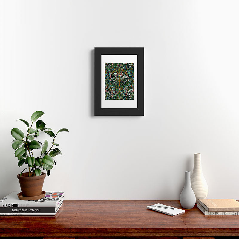 Marta Barragan Camarasa Enchanted Woodland Oasis Framed Art Print