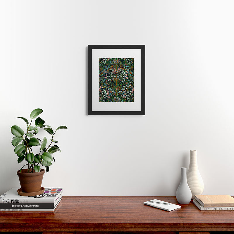 Marta Barragan Camarasa Enchanted Woodland Oasis Framed Art Print