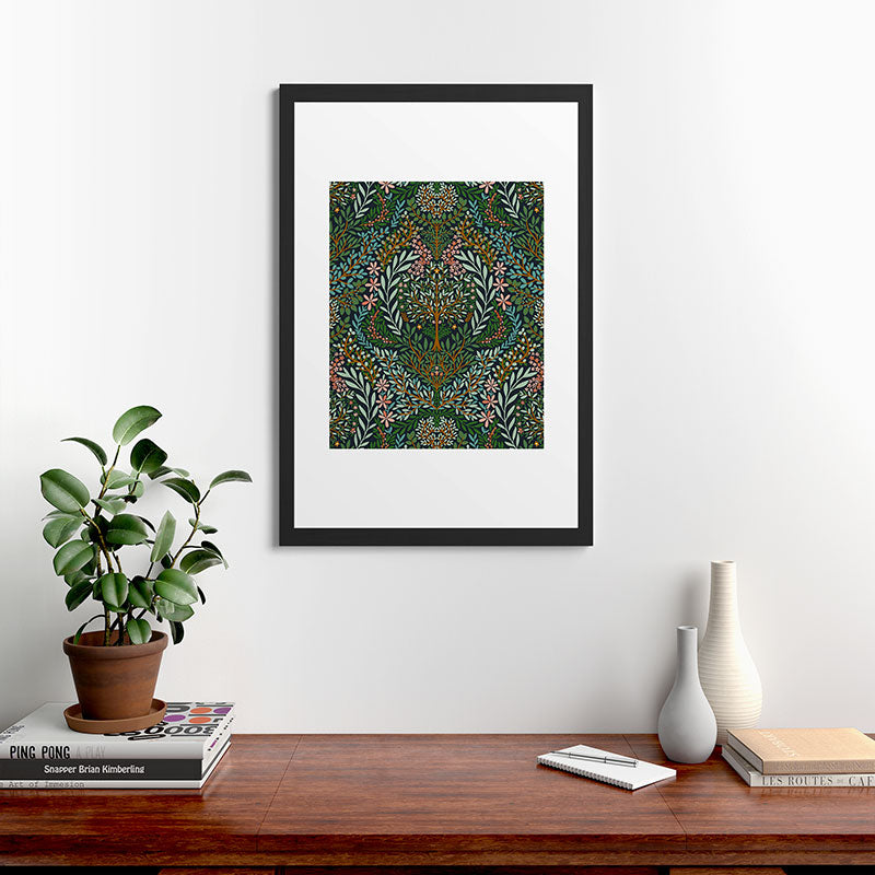 Marta Barragan Camarasa Enchanted Woodland Oasis Framed Art Print