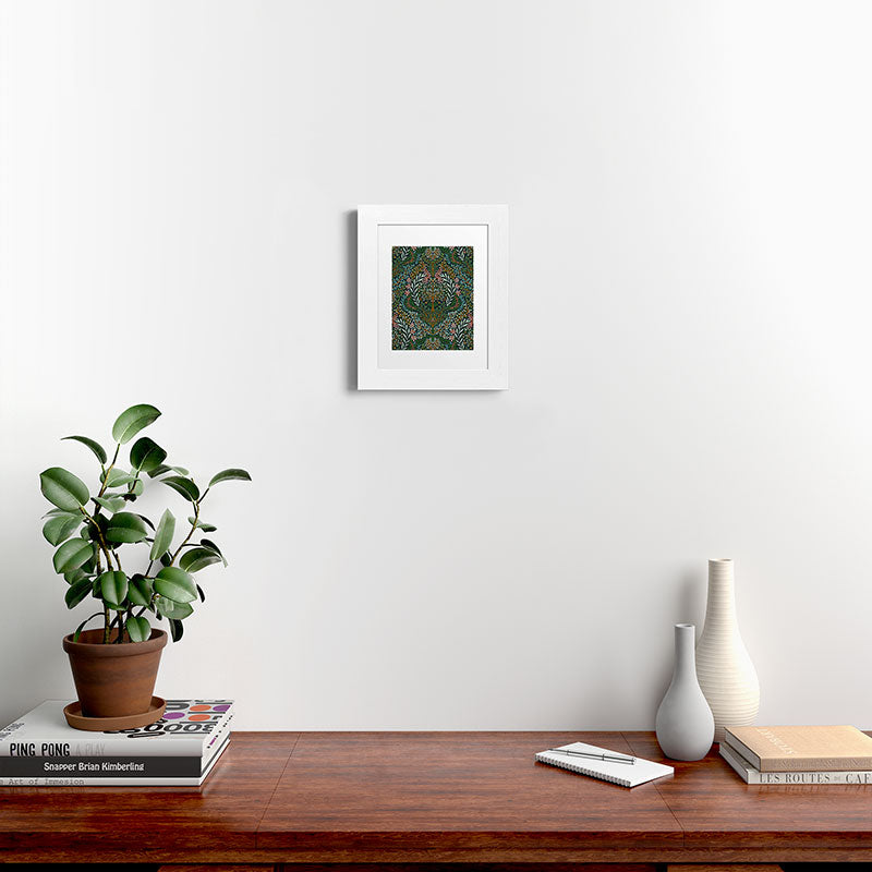 Marta Barragan Camarasa Enchanted Woodland Oasis Framed Art Print