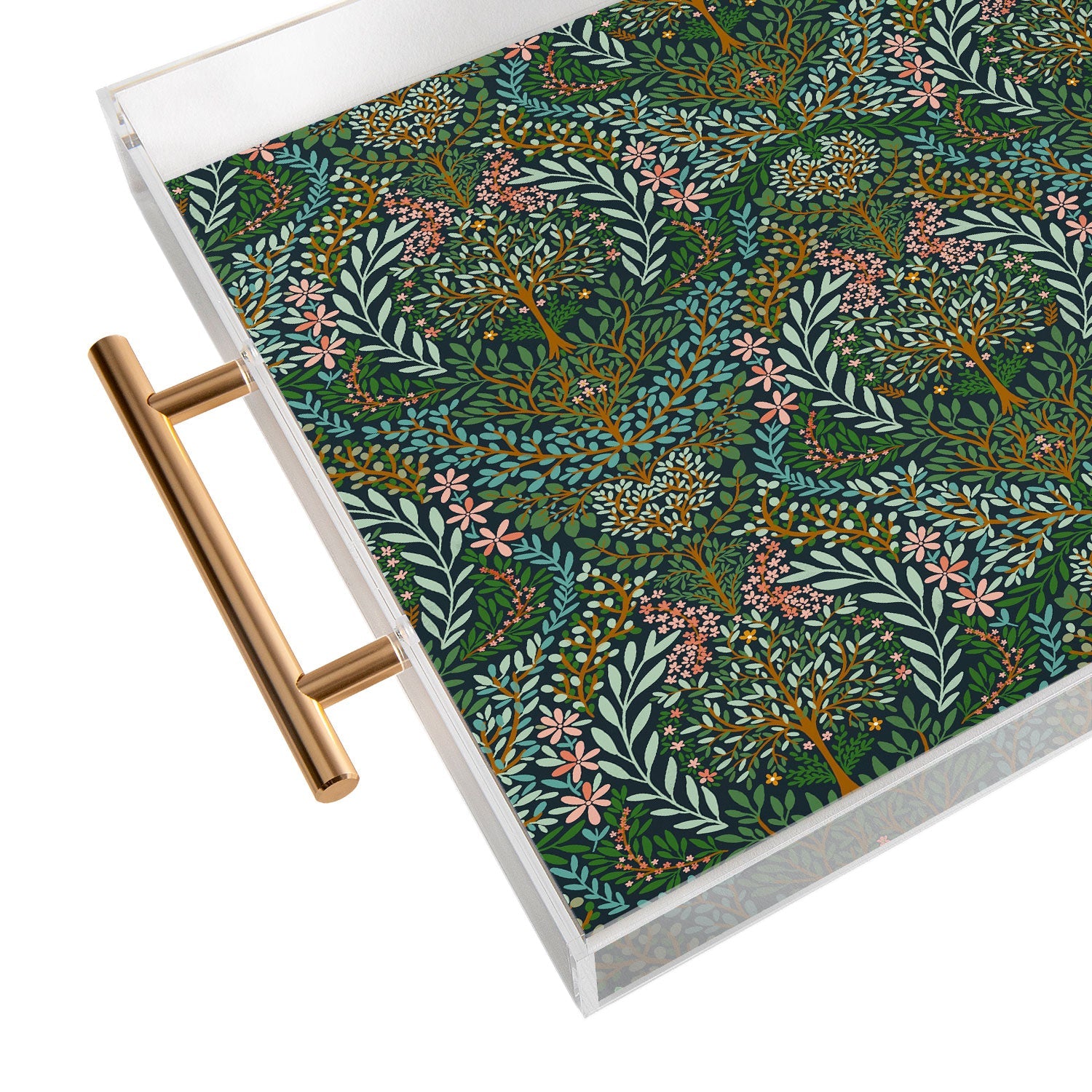 Marta Barragan Camarasa Enchanted Woodland Oasis Acrylic Tray