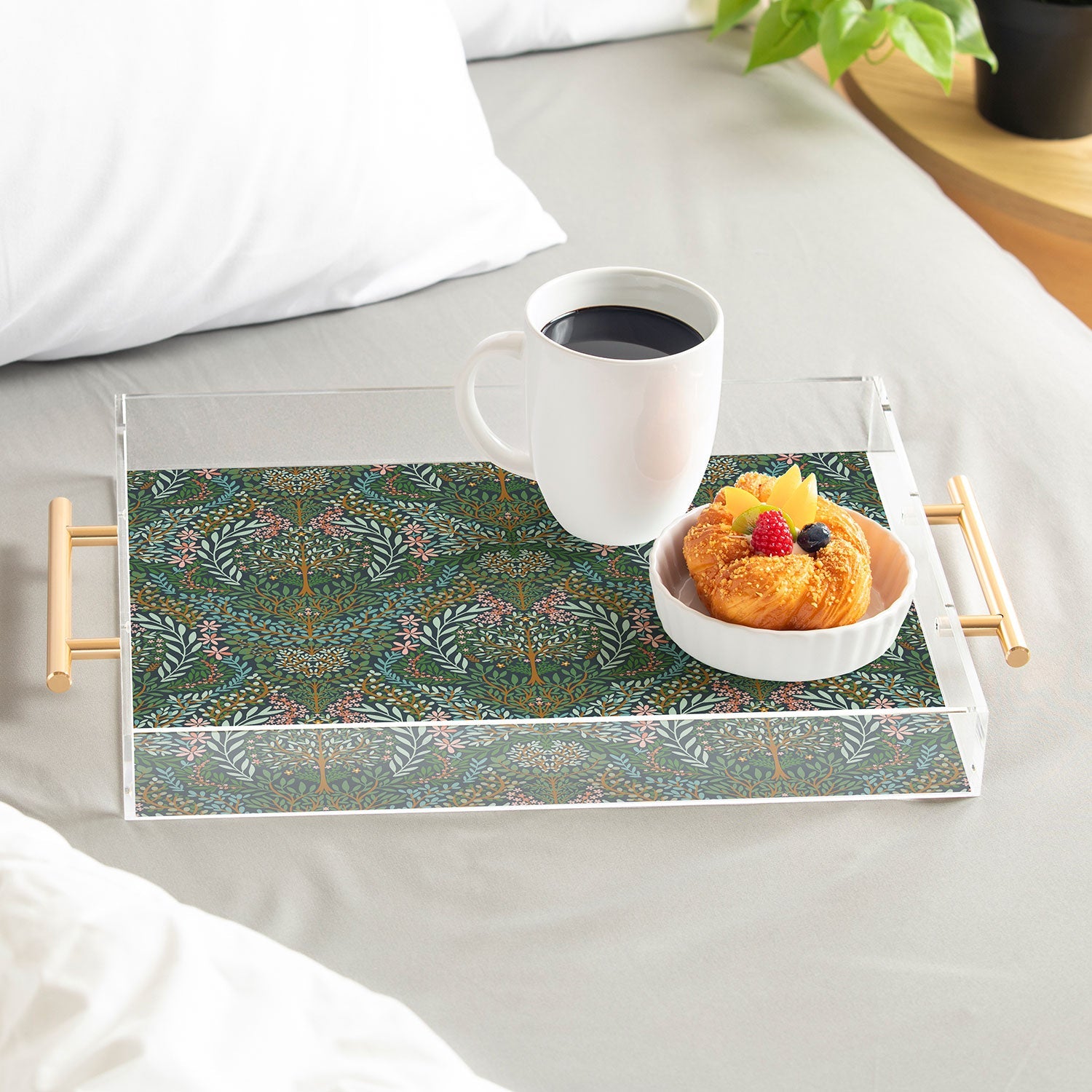 Marta Barragan Camarasa Enchanted Woodland Oasis Acrylic Tray