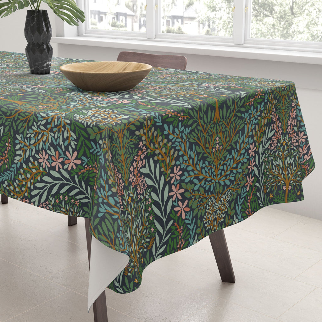Marta Barragan Camarasa Enchanted Woodland Oasis Tablecloth