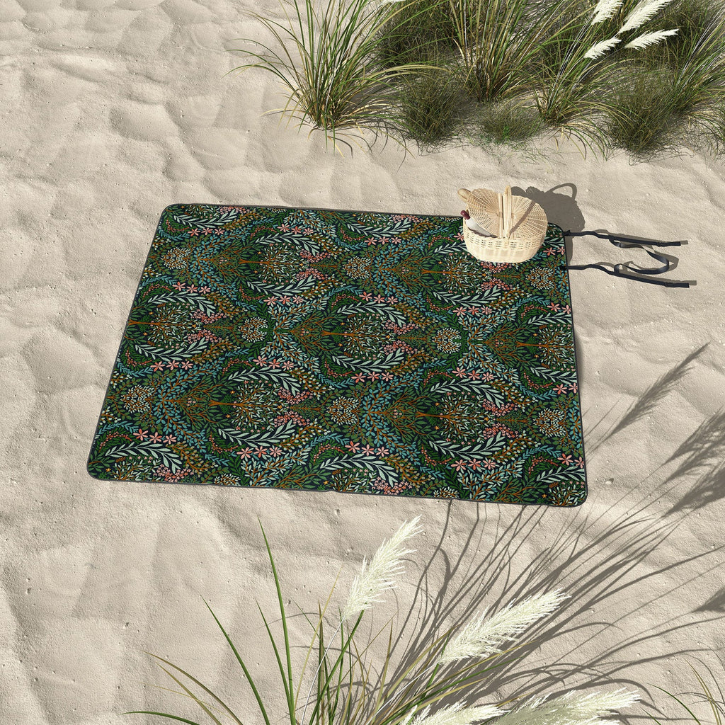 Marta Barragan Camarasa Enchanted Woodland Oasis Picnic Blanket