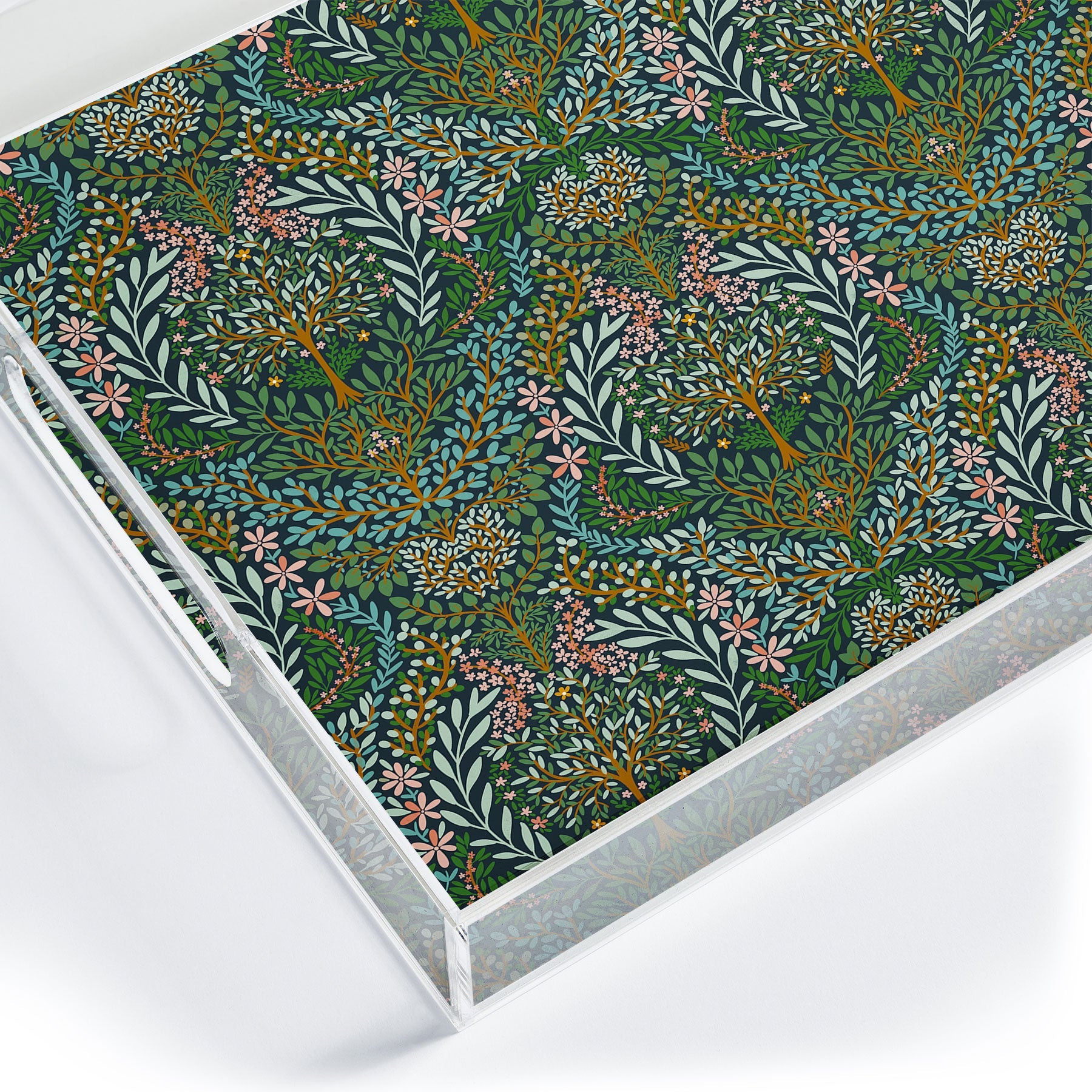 Marta Barragan Camarasa Enchanted Woodland Oasis Acrylic Tray