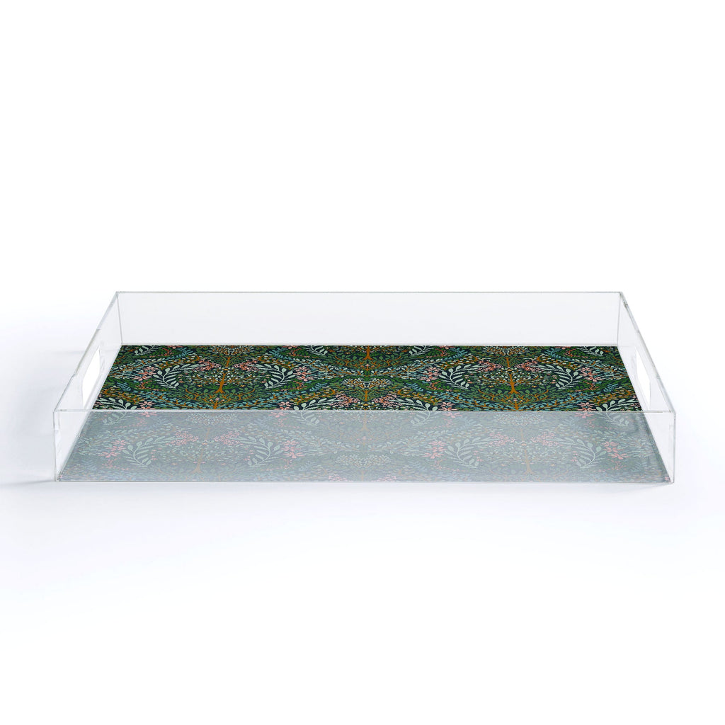 Marta Barragan Camarasa Enchanted Woodland Oasis Acrylic Tray