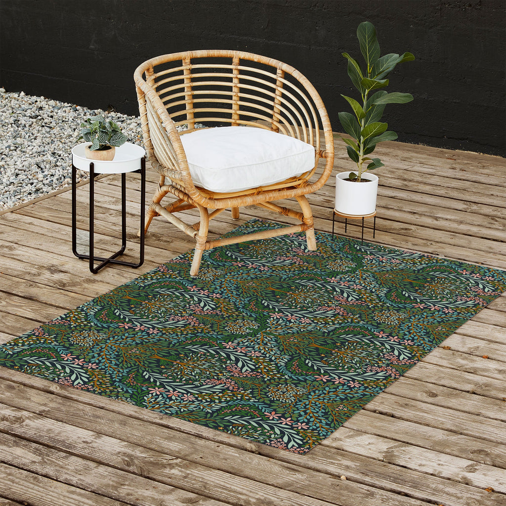 Marta Barragan Camarasa Enchanted Woodland Oasis Outdoor Rug
