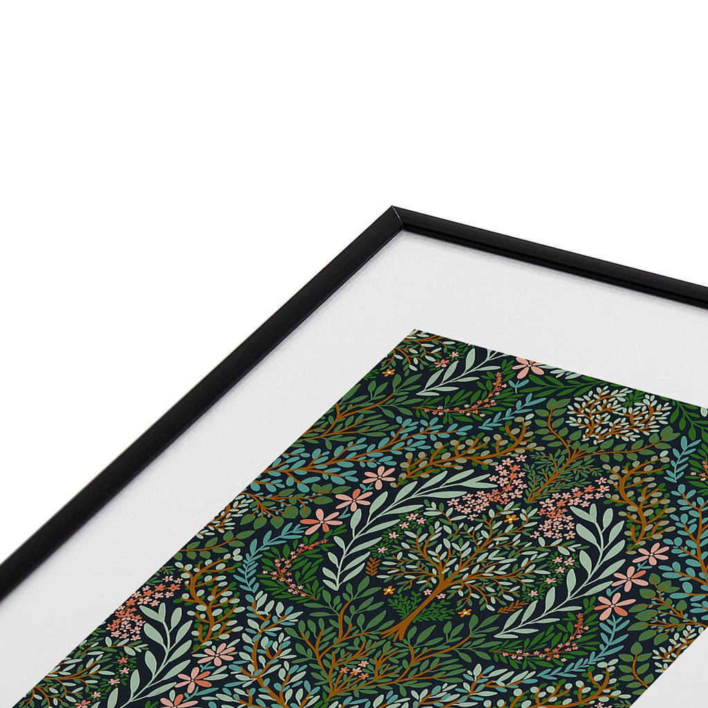 Marta Barragan Camarasa Enchanted Woodland Oasis Metal Framed Art Print
