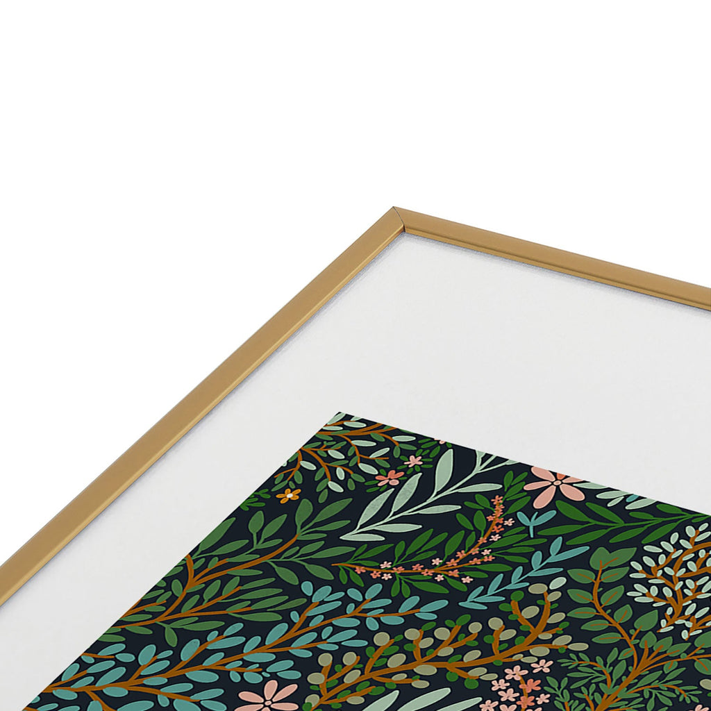 Marta Barragan Camarasa Enchanted Woodland Oasis Metal Framed Art Print