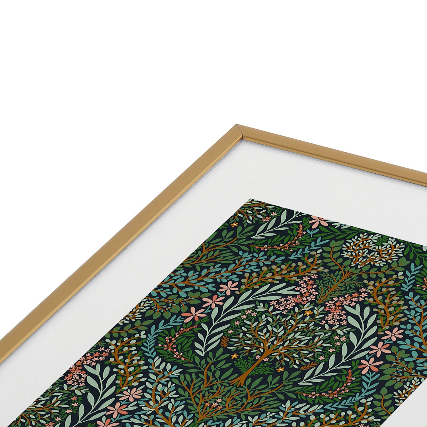 Marta Barragan Camarasa Enchanted Woodland Oasis Metal Framed Art Print