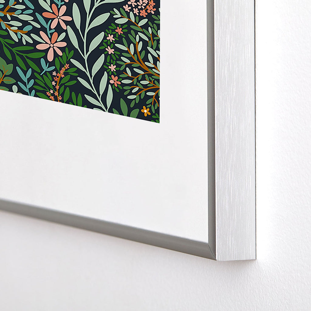 Marta Barragan Camarasa Enchanted Woodland Oasis Metal Framed Art Print