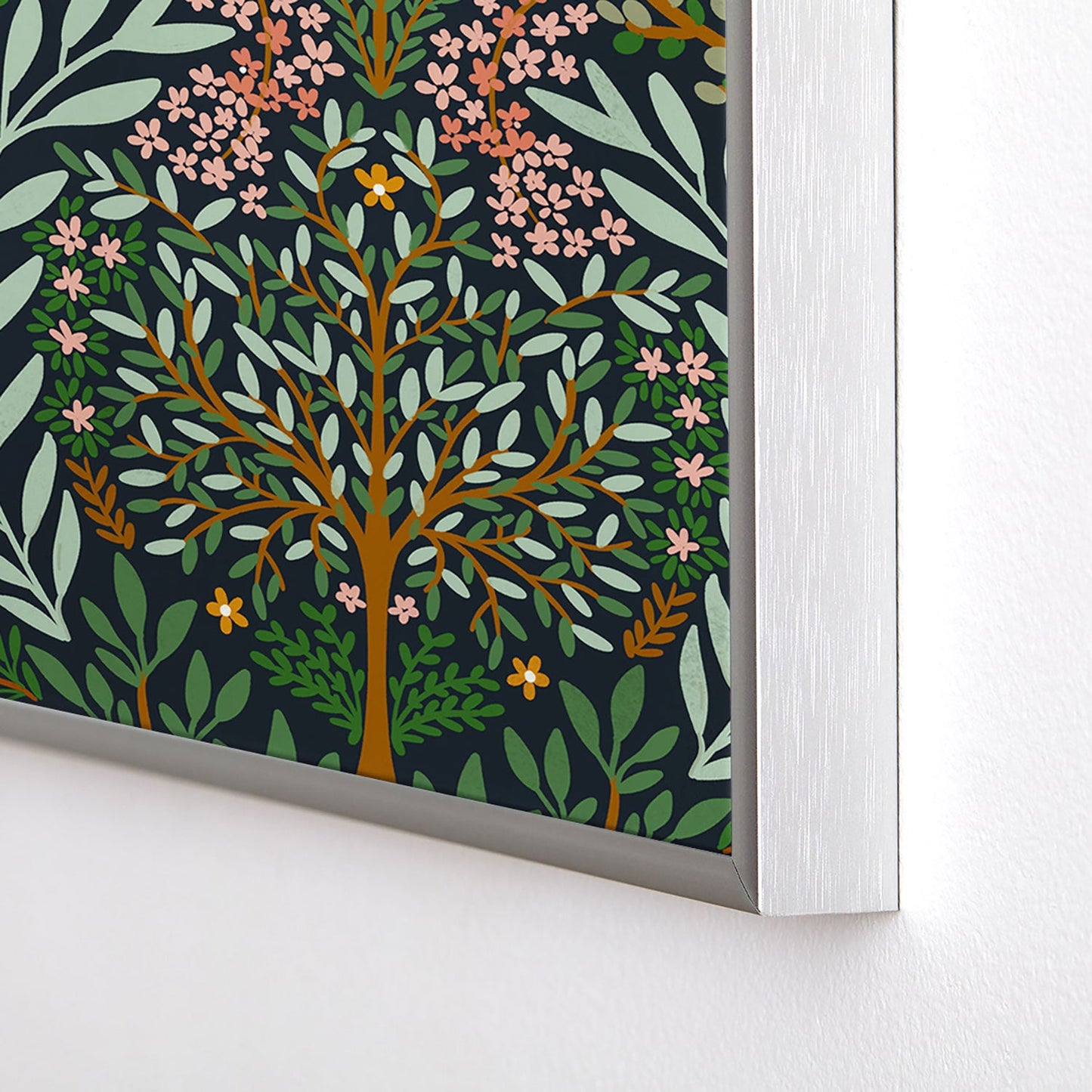 Marta Barragan Camarasa Enchanted Woodland Oasis Square Metal Framed Art Print