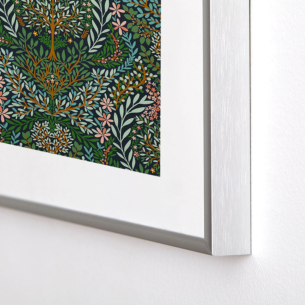 Marta Barragan Camarasa Enchanted Woodland Oasis Metal Framed Art Print