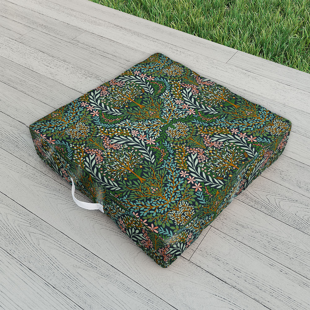 Marta Barragan Camarasa Enchanted Woodland Oasis Outdoor Floor Cushion