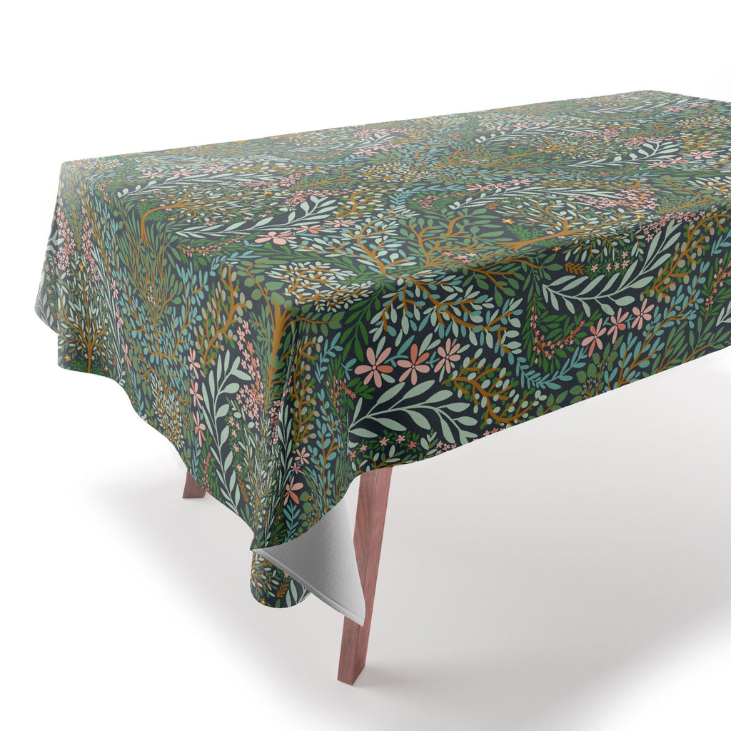Marta Barragan Camarasa Enchanted Woodland Oasis Tablecloth