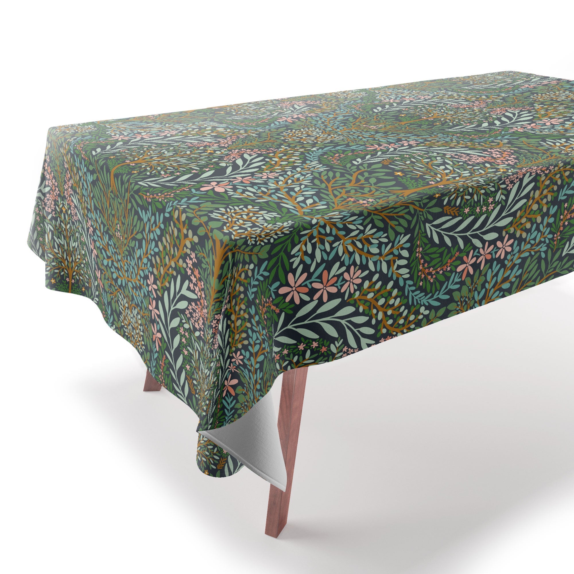 Marta Barragan Camarasa Enchanted Woodland Oasis Tablecloth