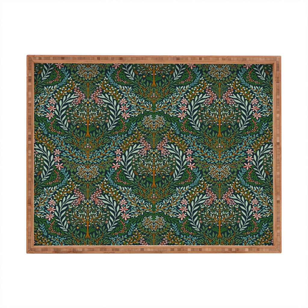 Marta Barragan Camarasa Enchanted Woodland Oasis Rectangular Tray