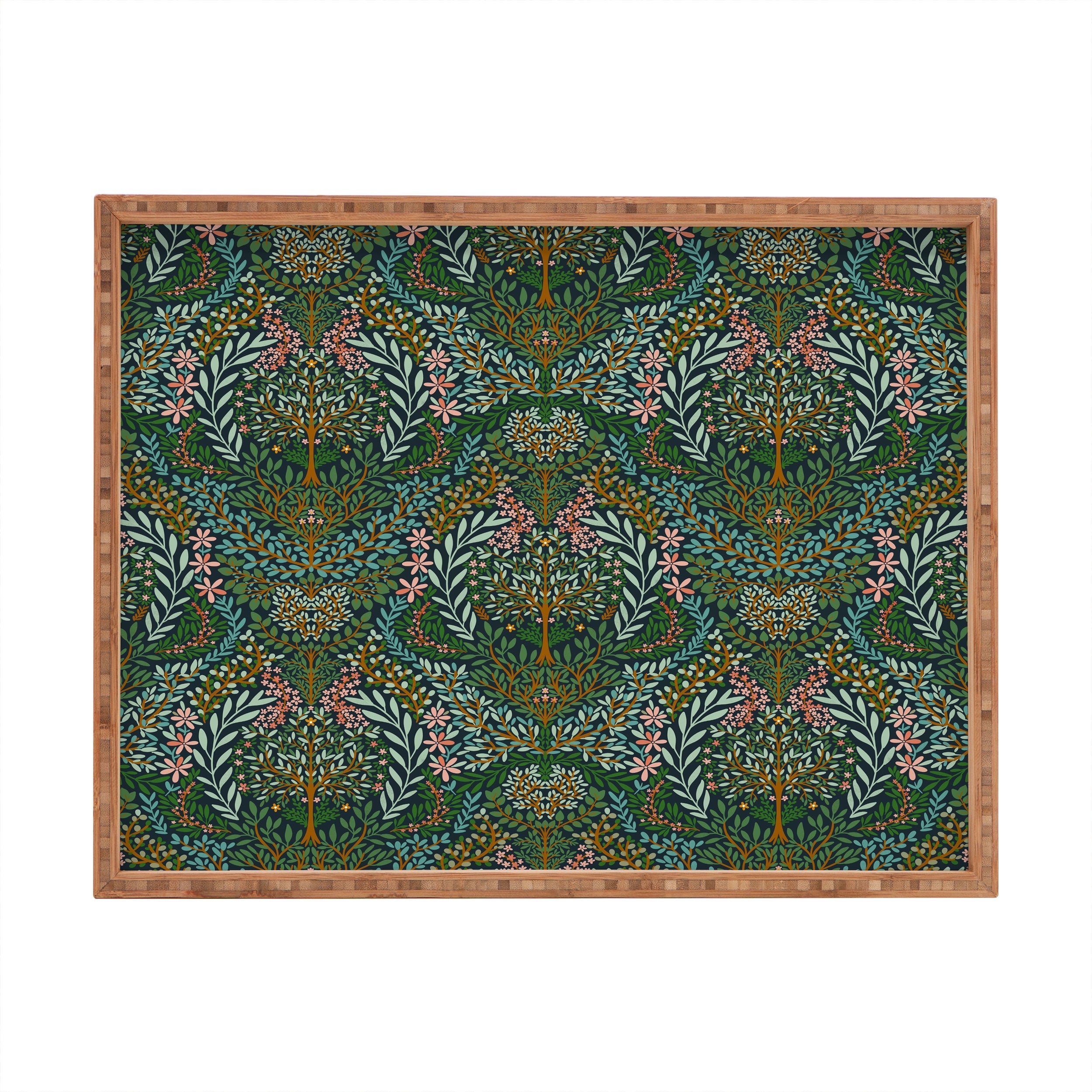 Marta Barragan Camarasa Enchanted Woodland Oasis Rectangular Tray