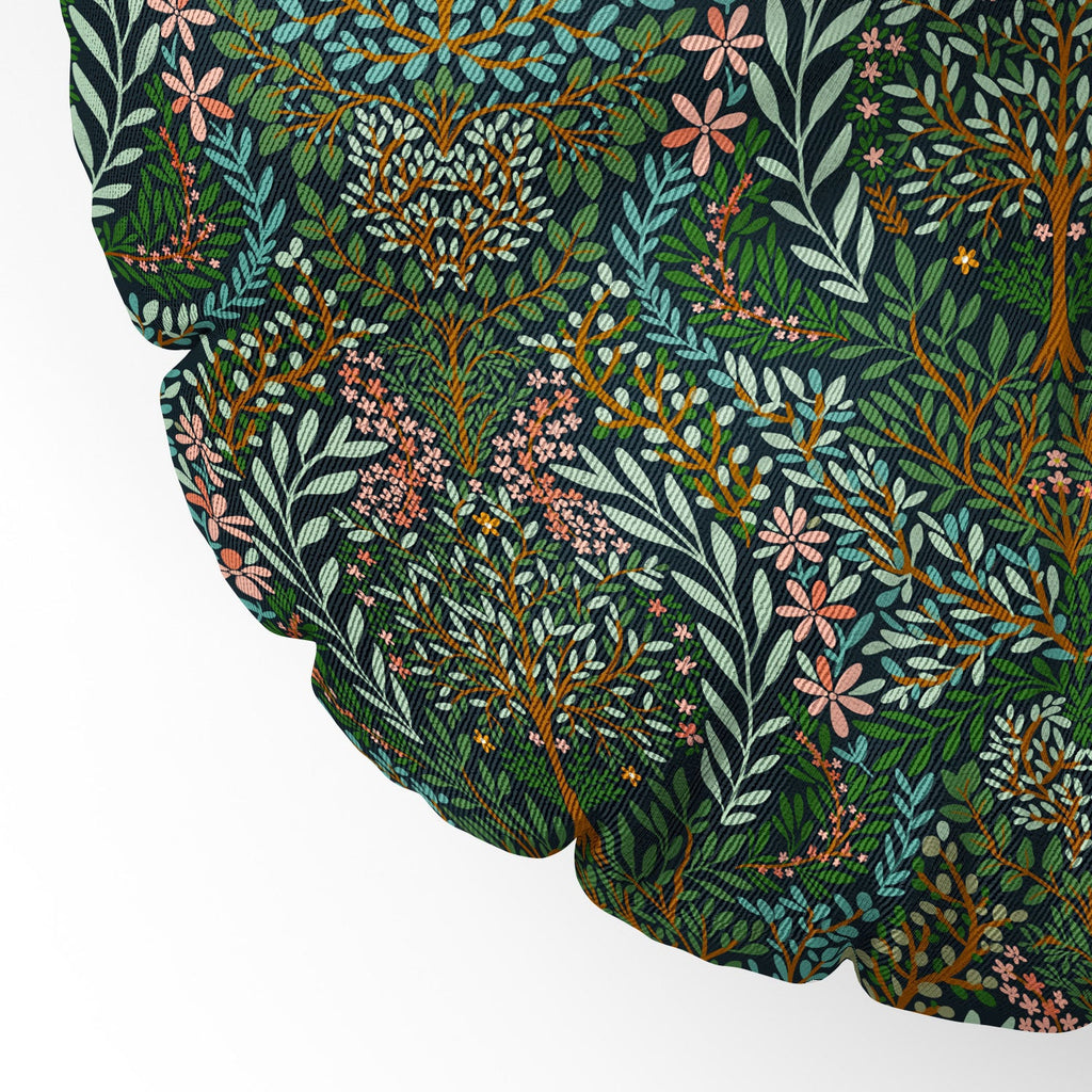 Marta Barragan Camarasa Enchanted Woodland Oasis Floor Pillow Round