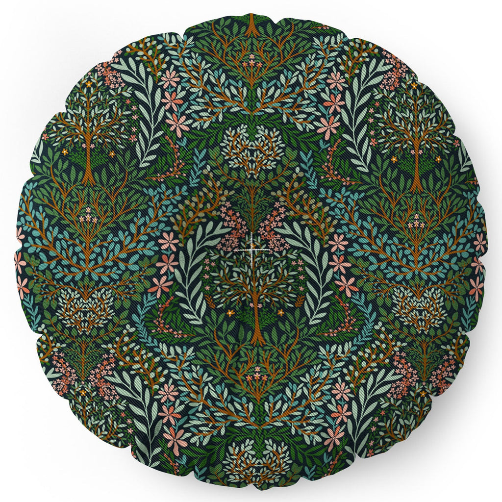 Marta Barragan Camarasa Enchanted Woodland Oasis Floor Pillow Round