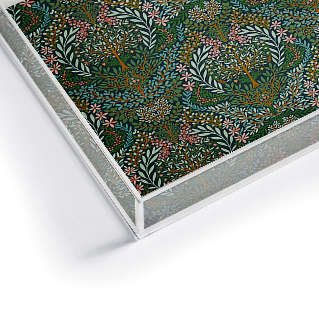Marta Barragan Camarasa Enchanted Woodland Oasis Acrylic Tray