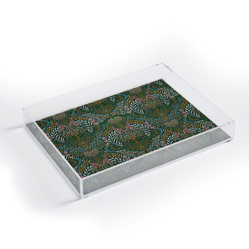 Marta Barragan Camarasa Enchanted Woodland Oasis Acrylic Tray