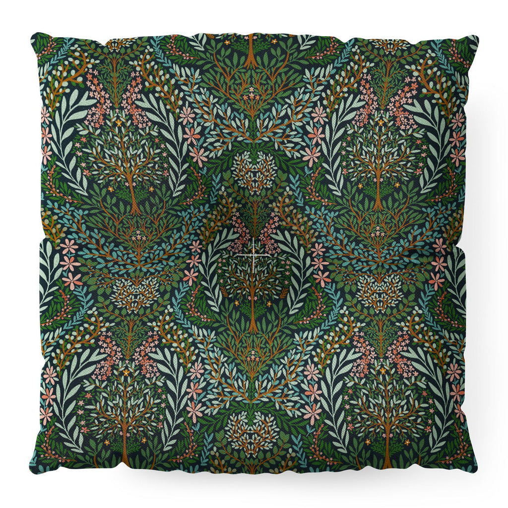 Marta Barragan Camarasa Enchanted Woodland Oasis Floor Pillow Square