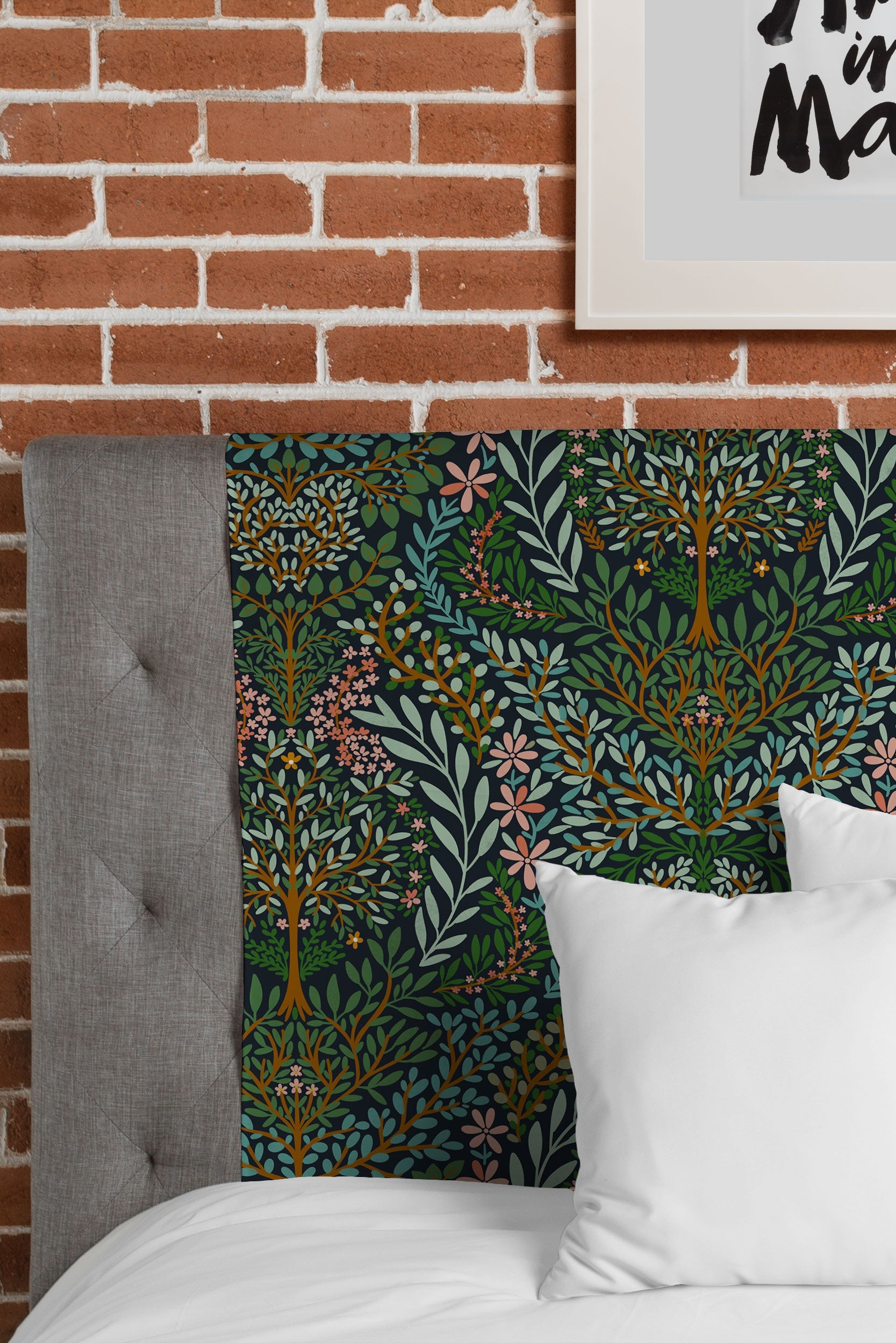 Marta Barragan Camarasa Enchanted Woodland Oasis Tapestry