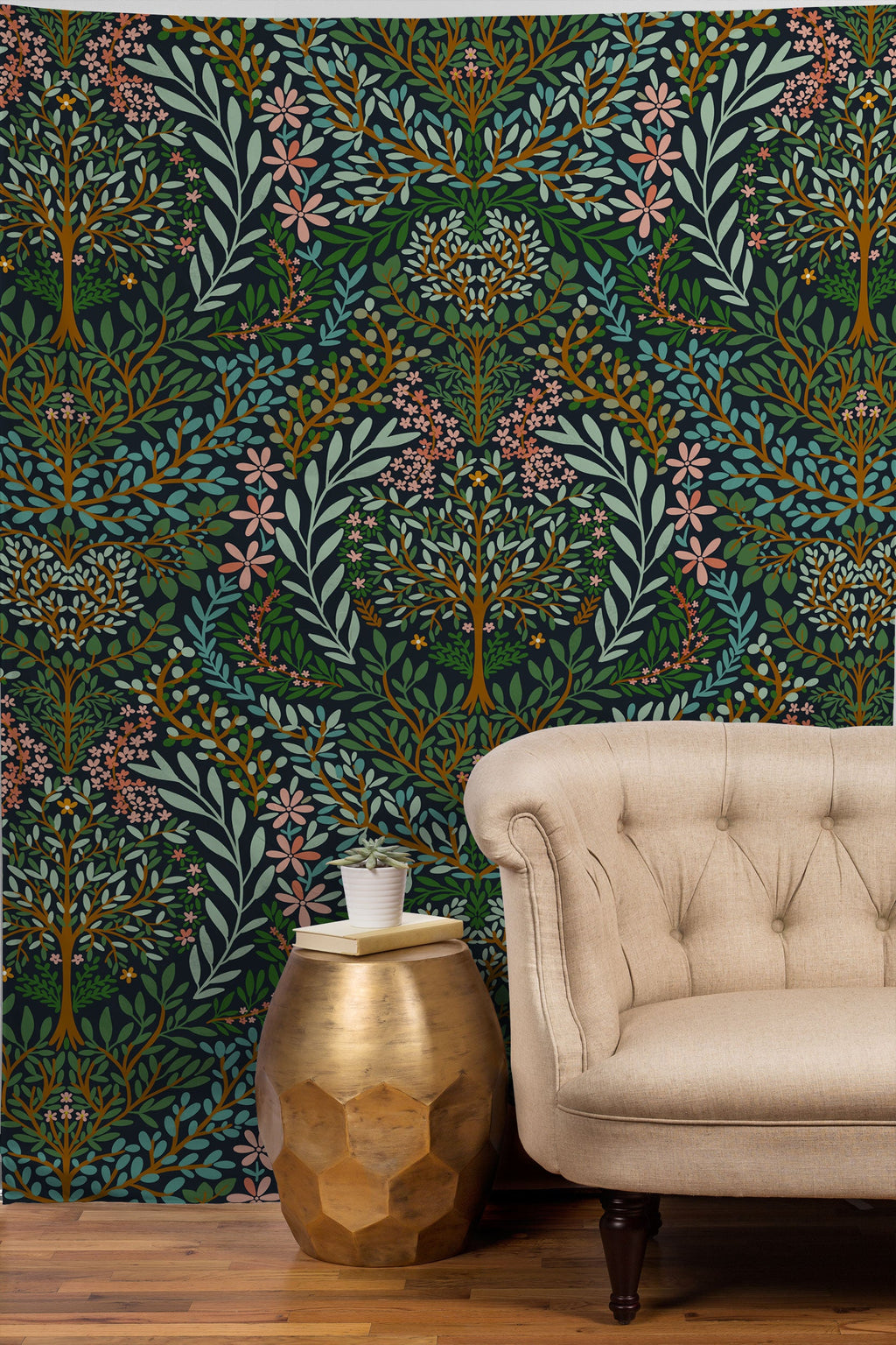 Marta Barragan Camarasa Enchanted Woodland Oasis Tapestry